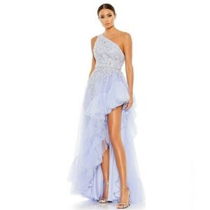 Mac Duggal  Lilac Dress Mac Duggal 11265 One Shoulder High Low Dress